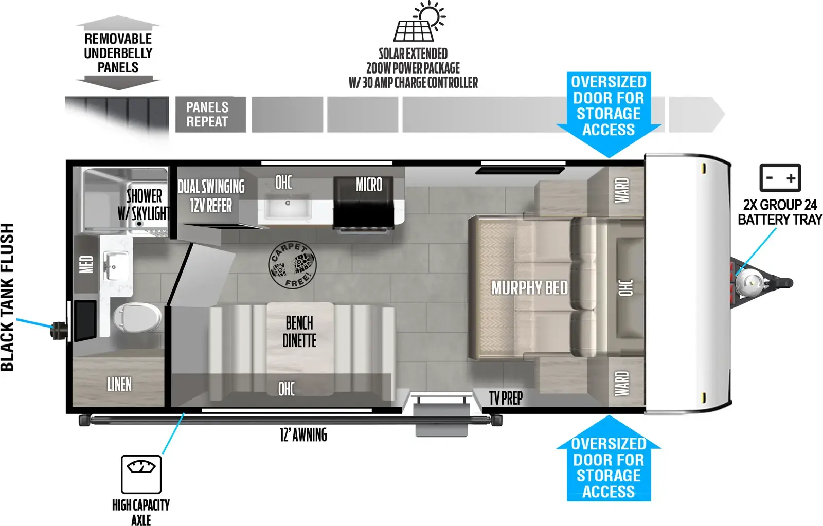 Evo Northwest 185RB Floorplan